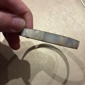 Elegant Cream Bangle Bracelet